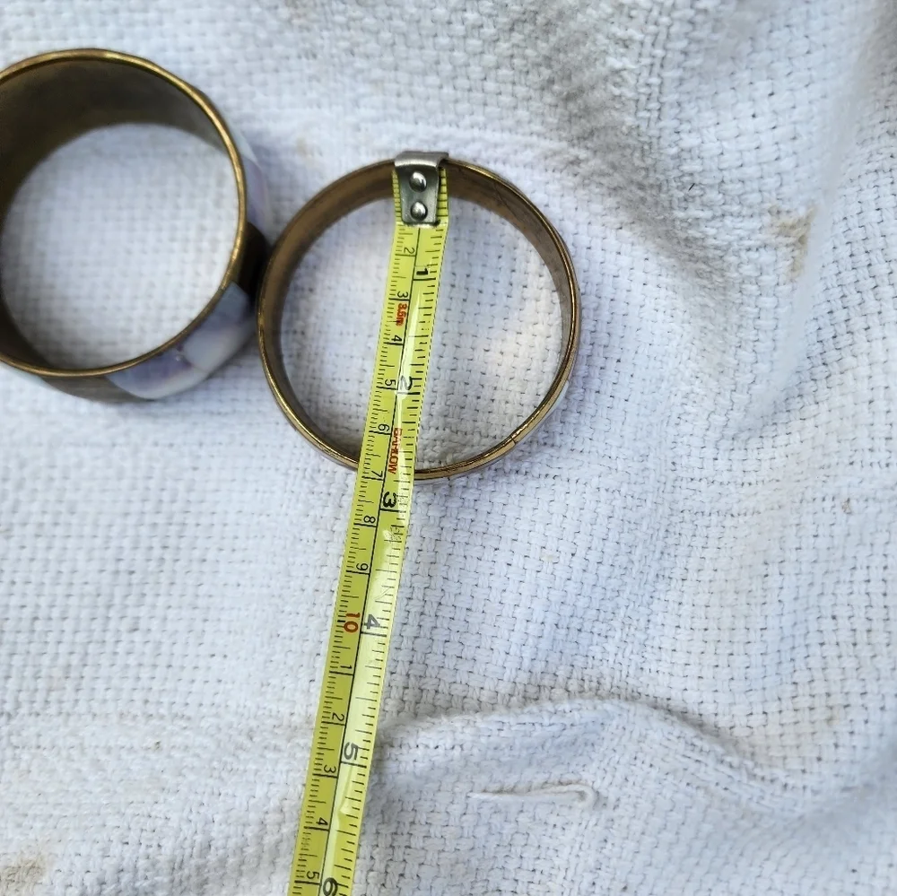 Vintage Abalone/‎ shell bangle set